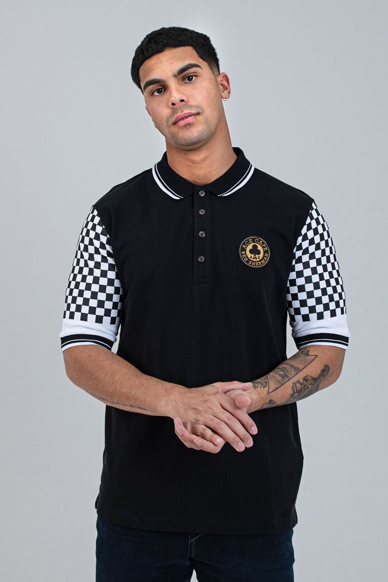 Ace Café Chequerboard Polo S/S
