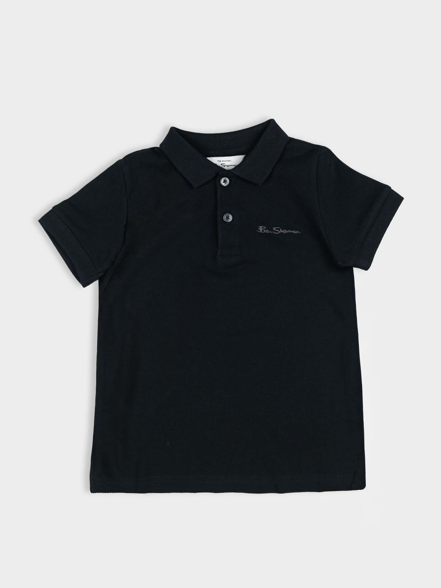 Kids Signature Polo - Black