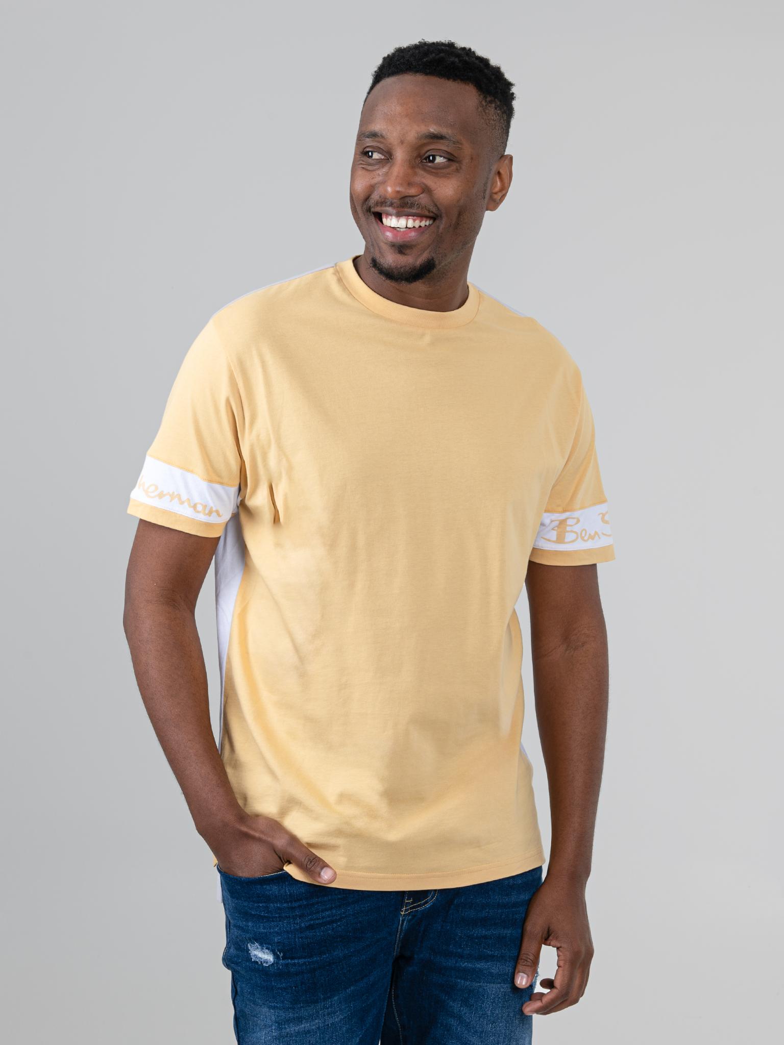 Color Block Tee - New Wheat