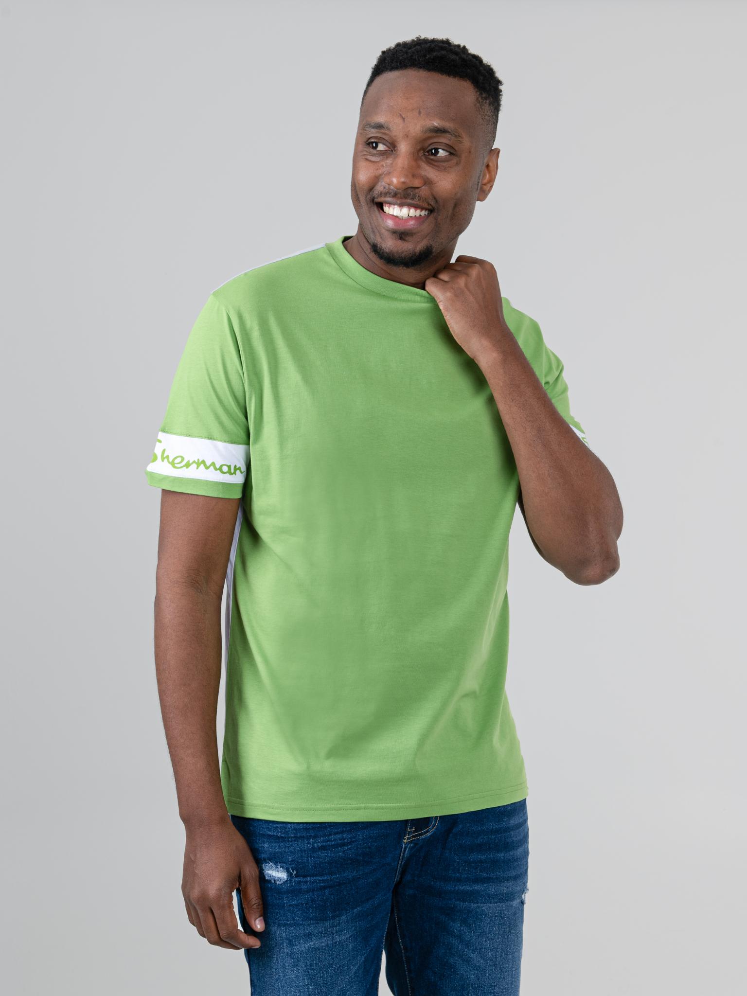 Color Block Tee - Piquant Green