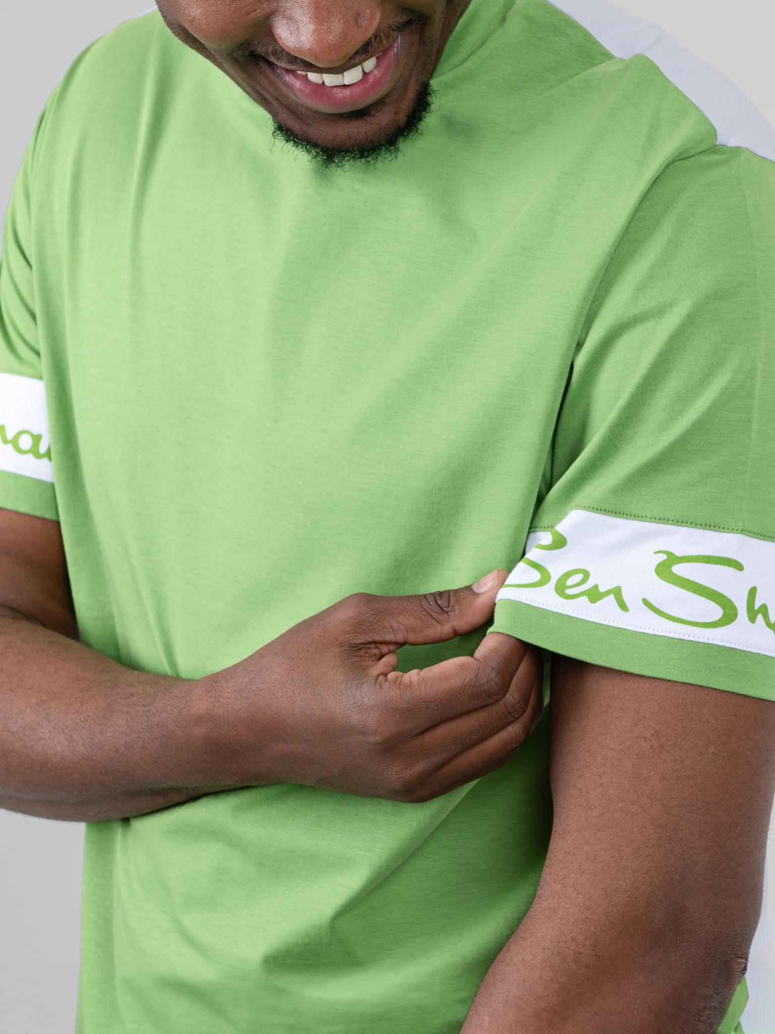 Color Block Tee - Piquant Green