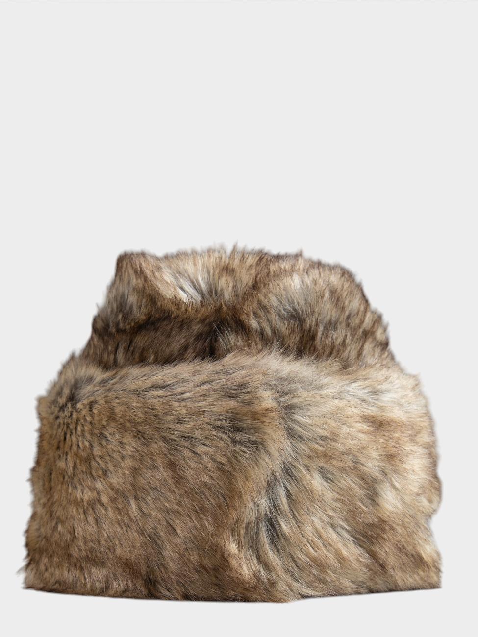 Cossack Faux Fur Hat - Brown