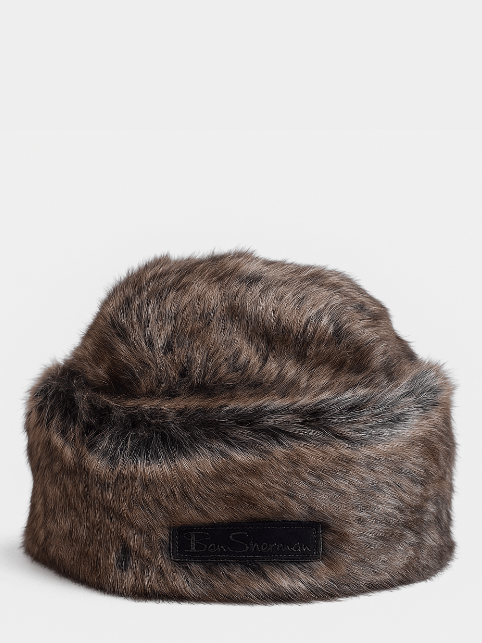 Cossack Faux Fur Hat - Black / Brown