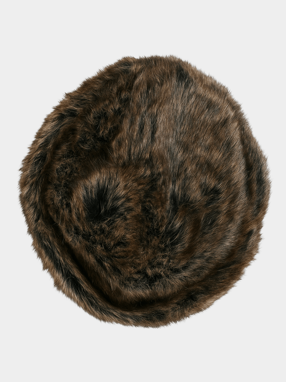 Cossack Faux Fur Hat - Black / Brown