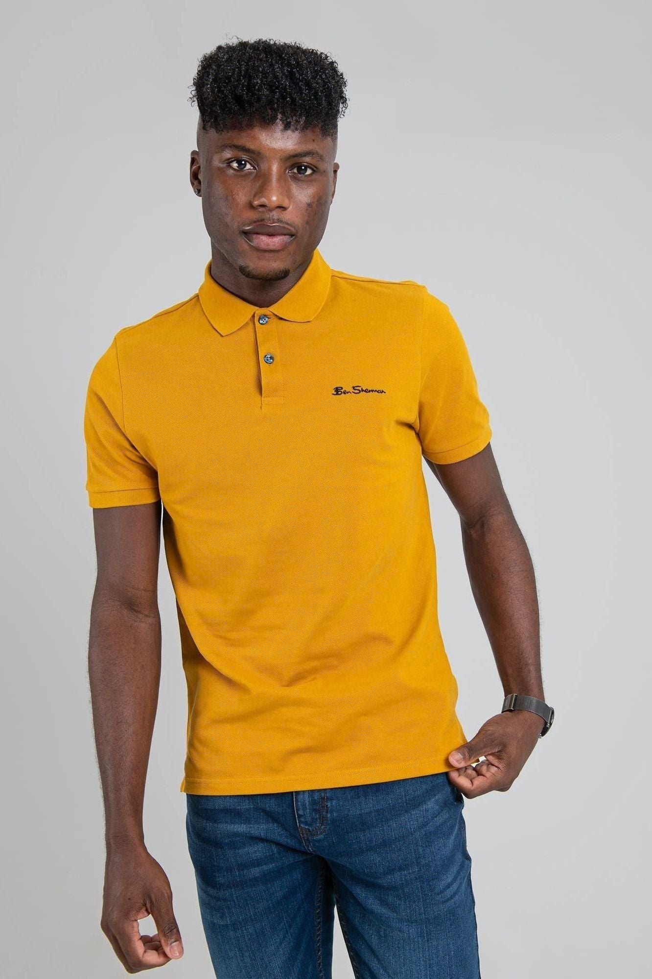 Ben Sherman Dijon Polo Shirt | Men's Cotton Piqué Polo – Ben