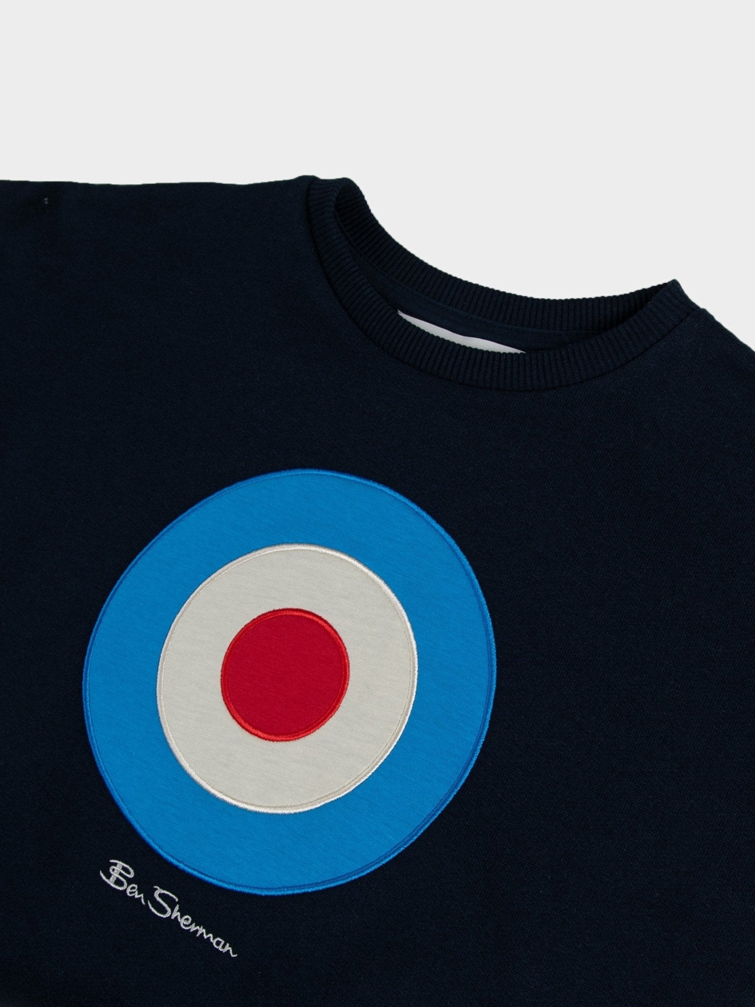 Kids Target Crew Sweater - Navy