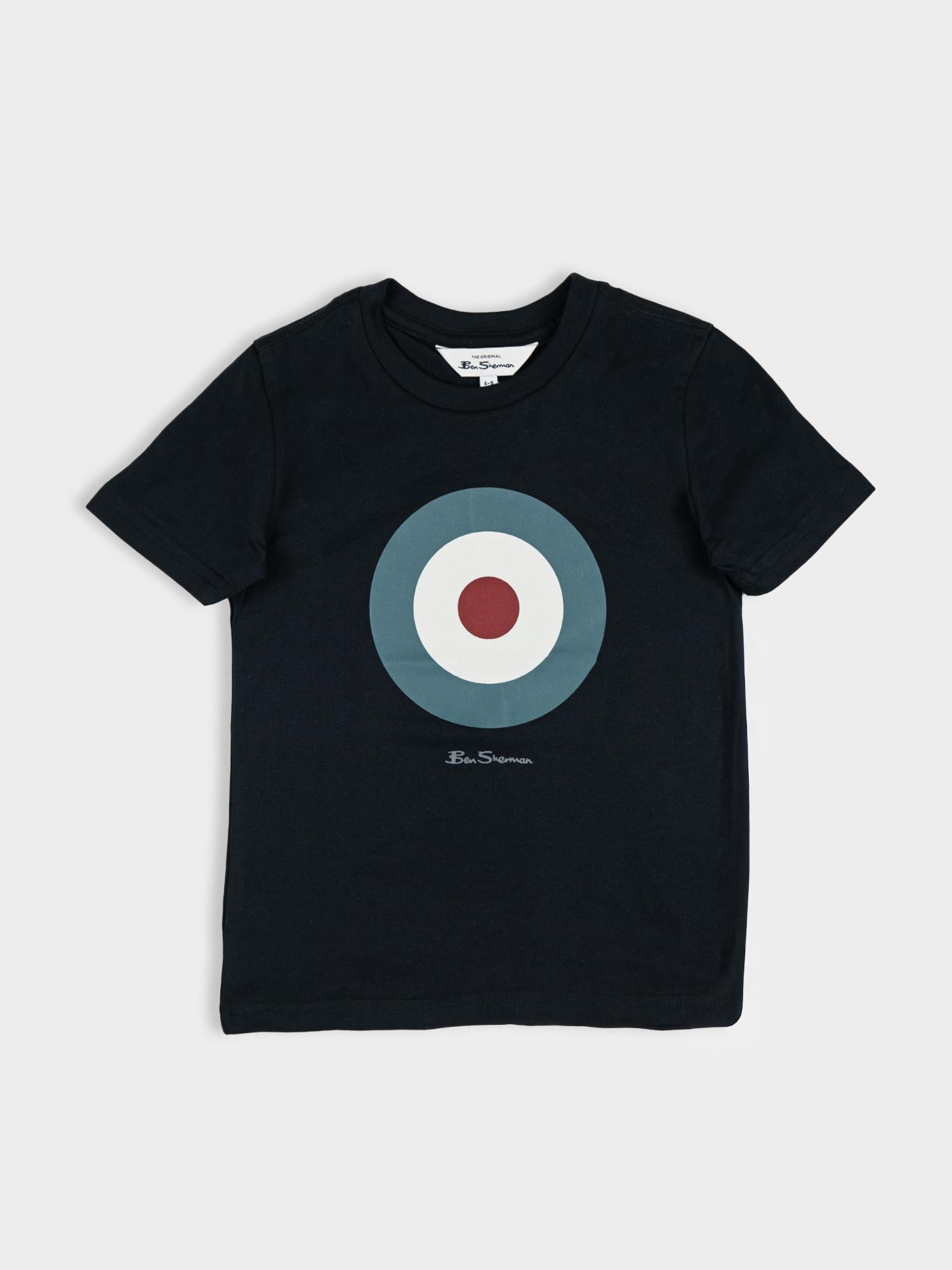 Kids Target Tee - Black
