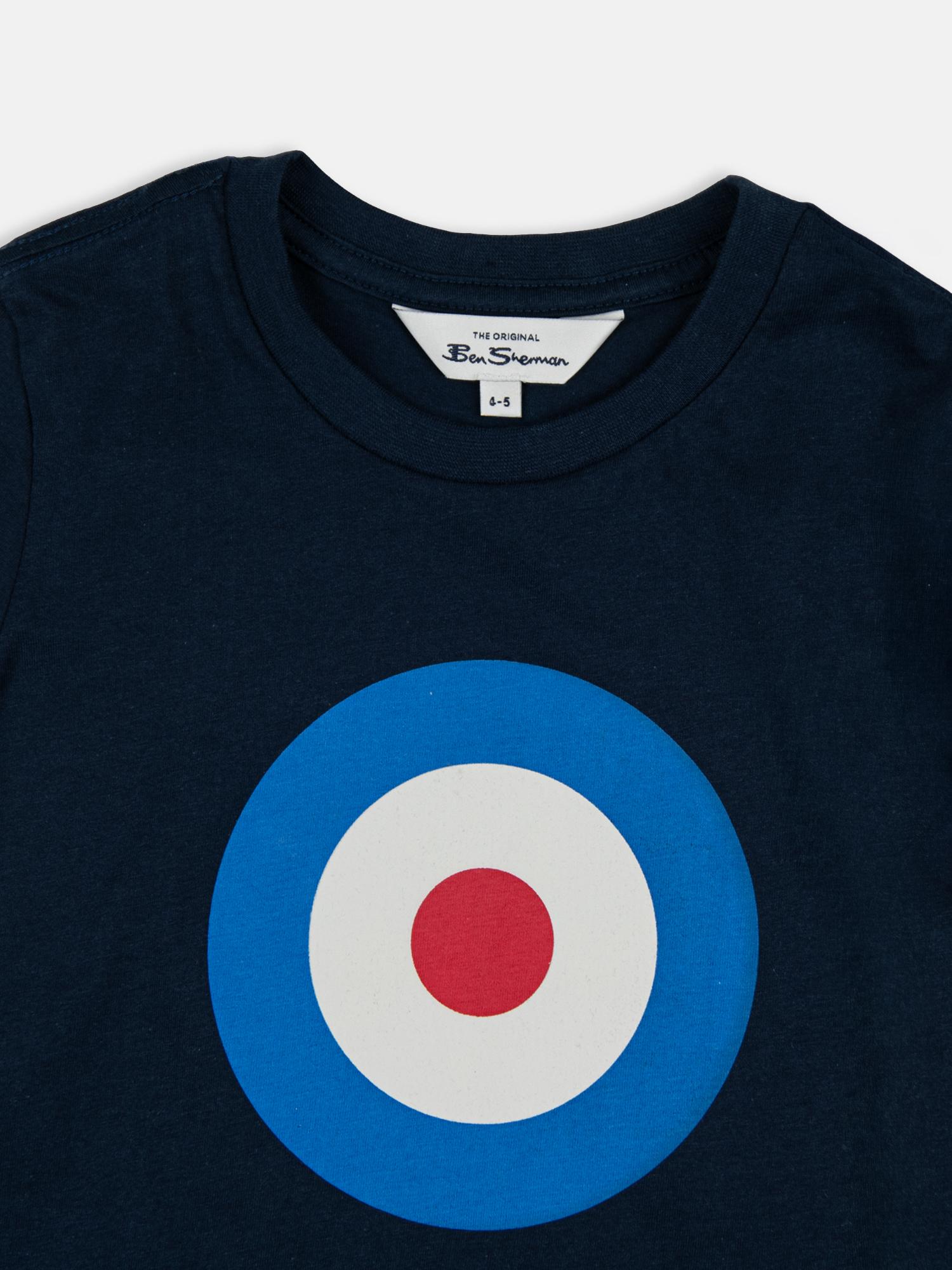 Kids Target Tee - Navy