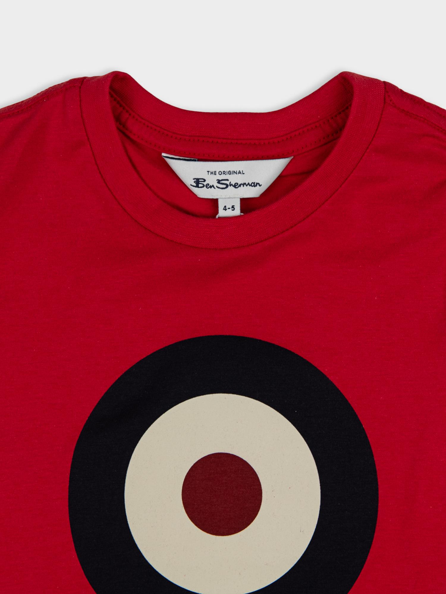 Kids Target Tee - Red