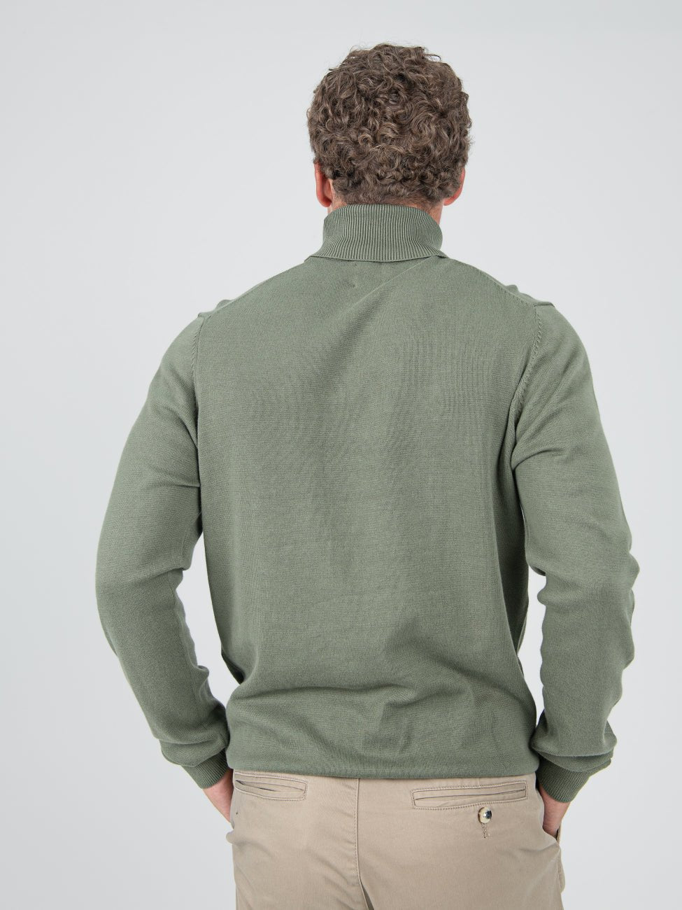 Roll neck Knit - Olive Night
