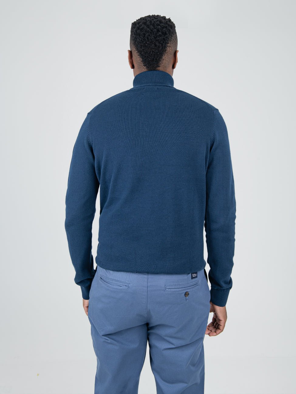 Roll neck Knit - Navy