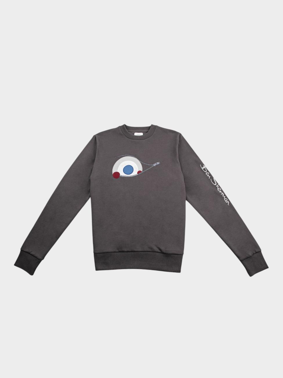 Sneaky Target Crew Sweater - Charcoal