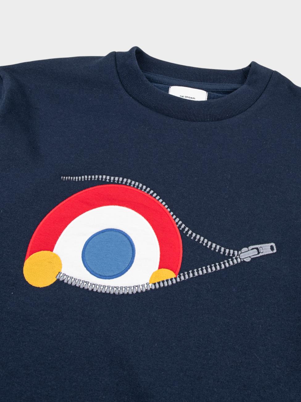 Sneaky Target Crew Sweater - Navy