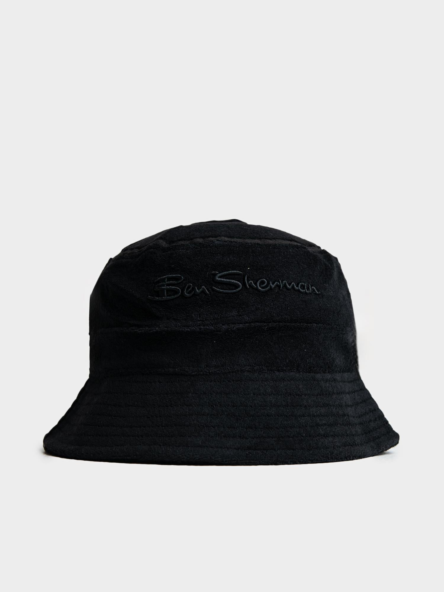 Target Towelling Bucket Hat - Black | Ben Sherman SA – Ben Sherman