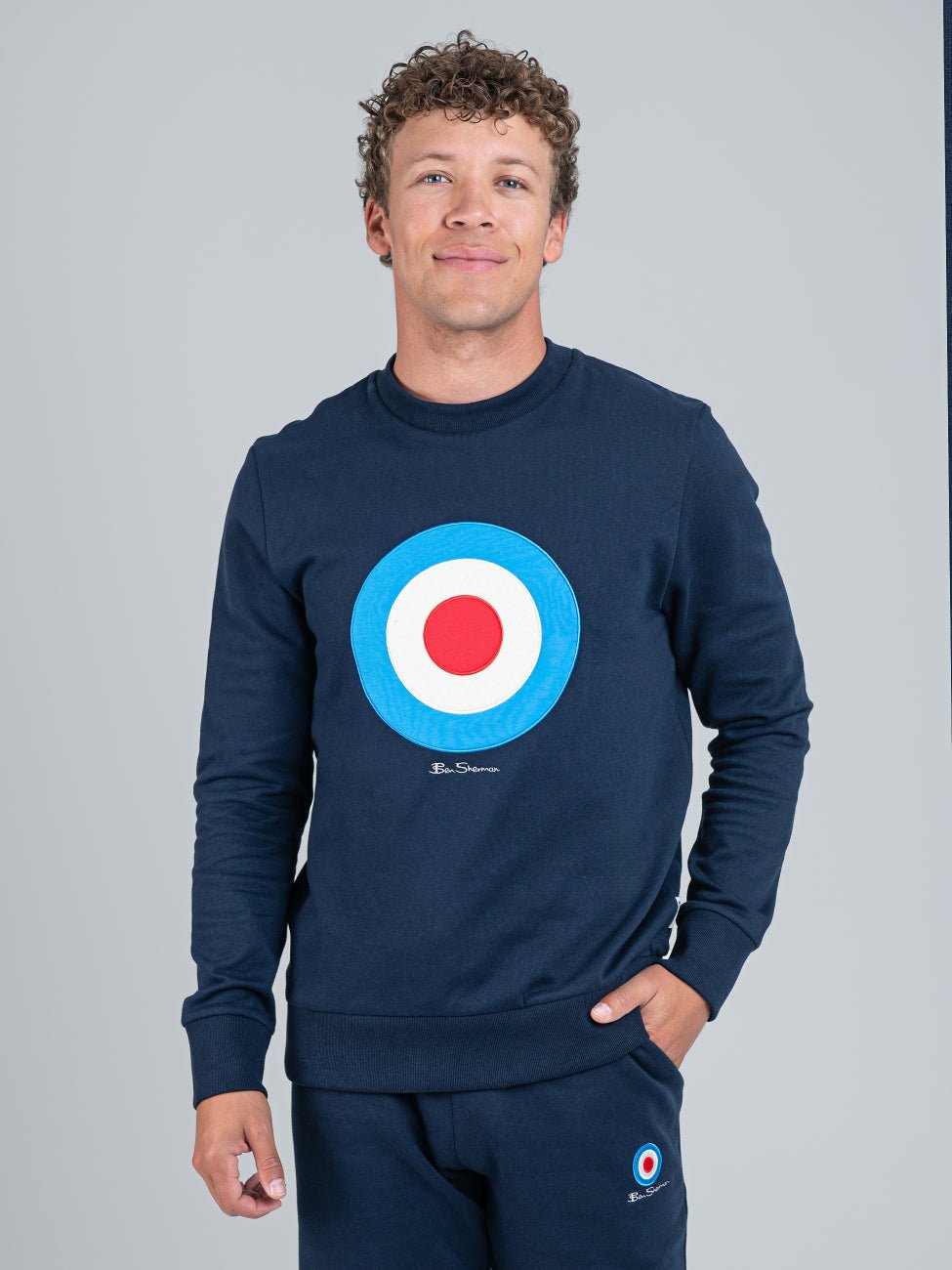 Ben Sherman Target EMB Crew Fleece Navy Ben Sherman South Africa