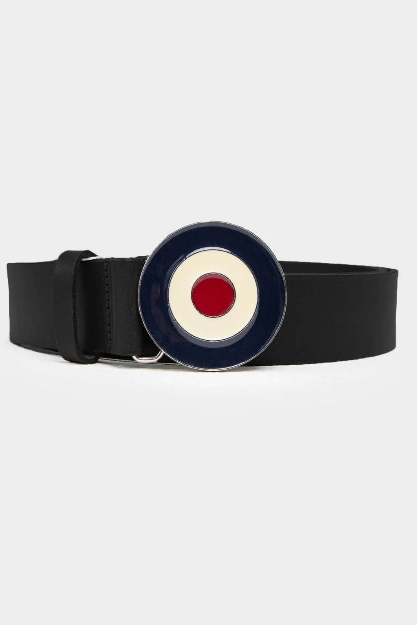 Target Buckle Belt (Leather) - Black