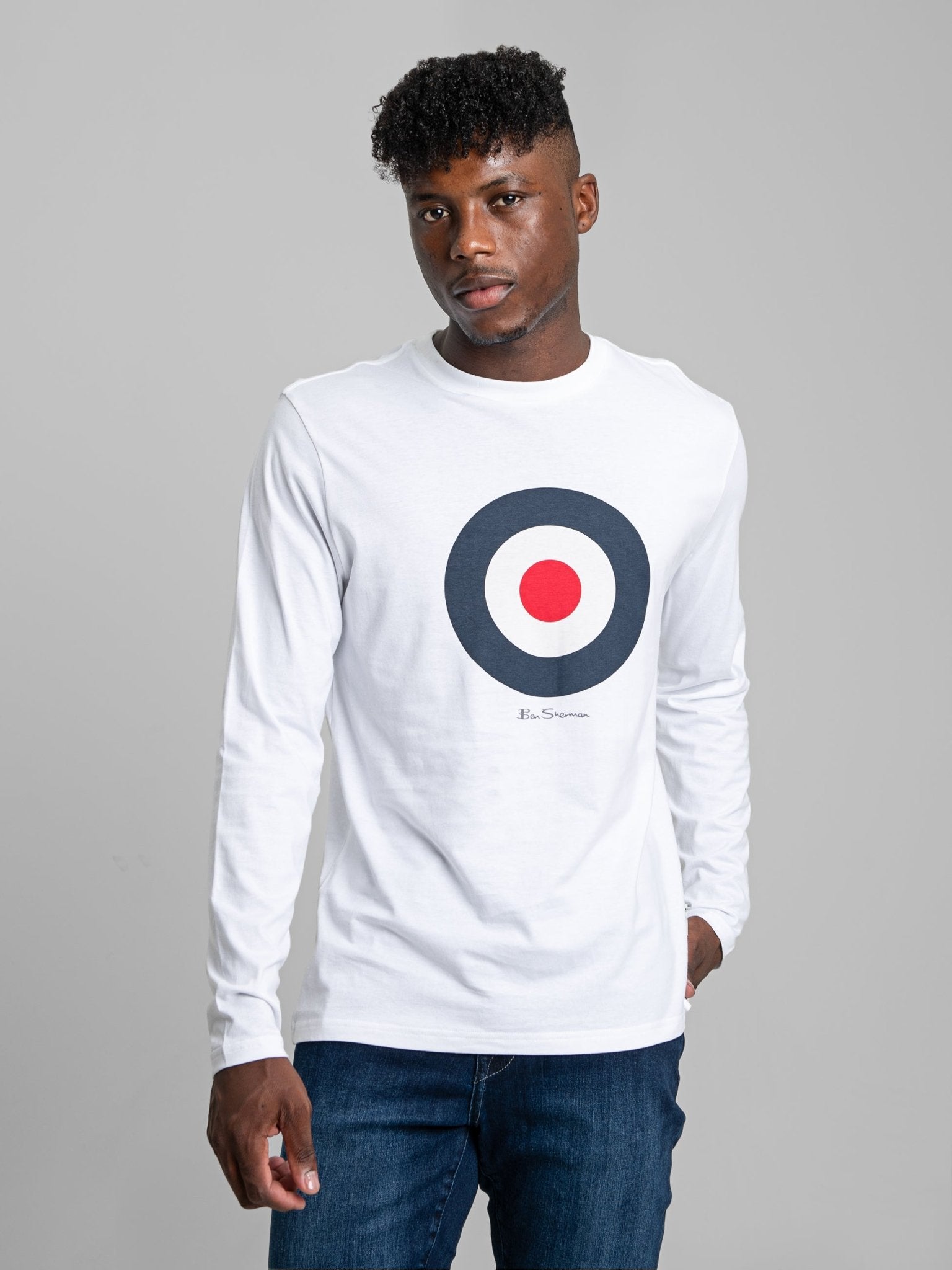 Target Long Sleeve Tee-Shirt - White