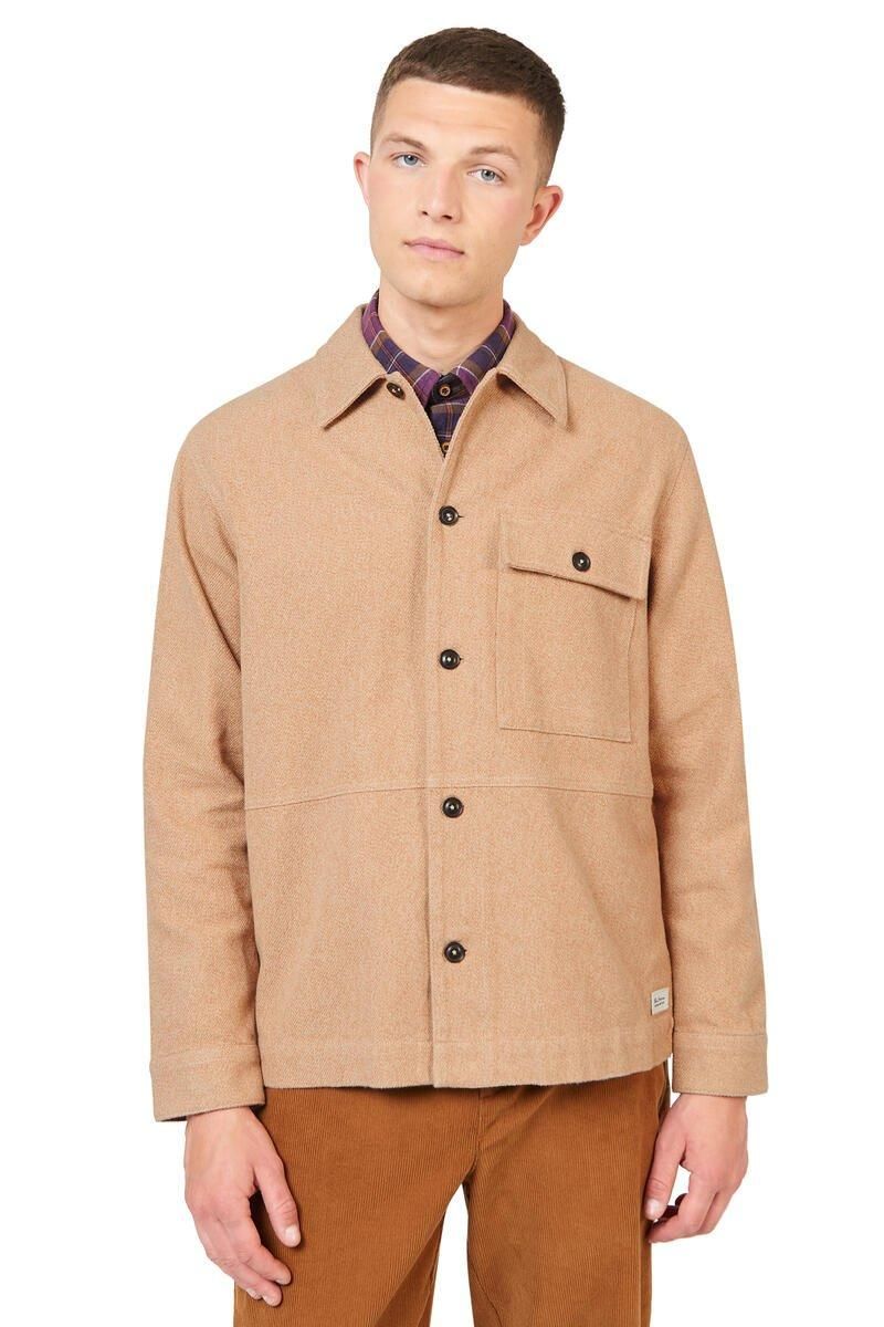 SIGNATURE CASUAL COTTON JACKET - SAND