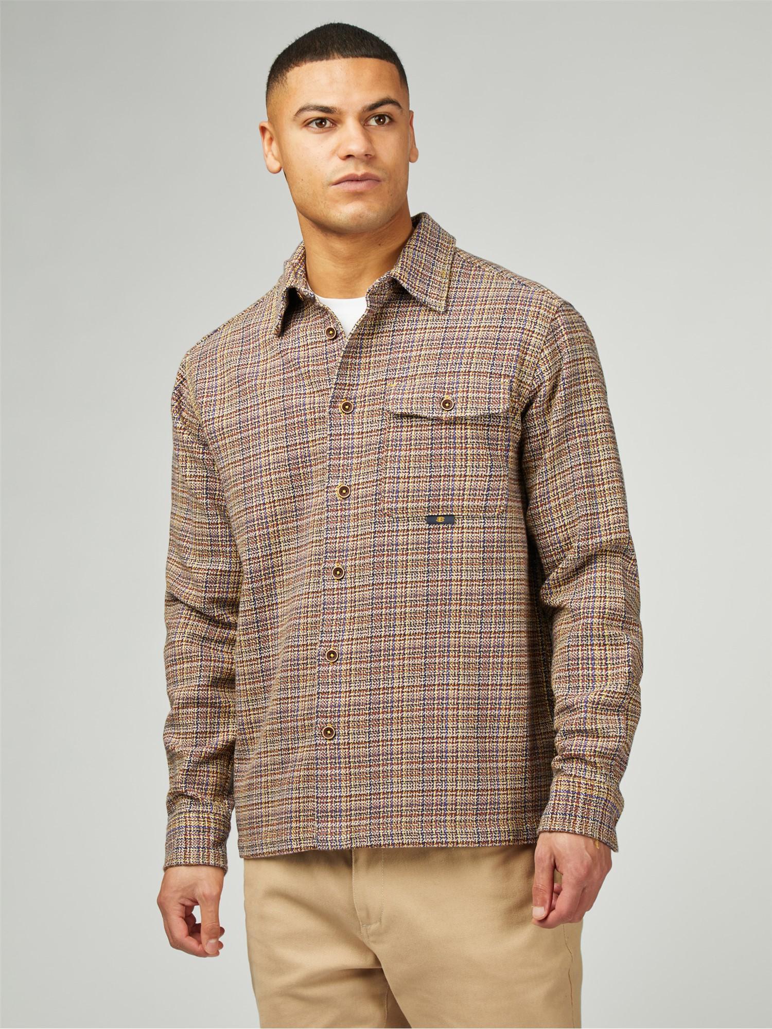 Diffused Plain Overshirt