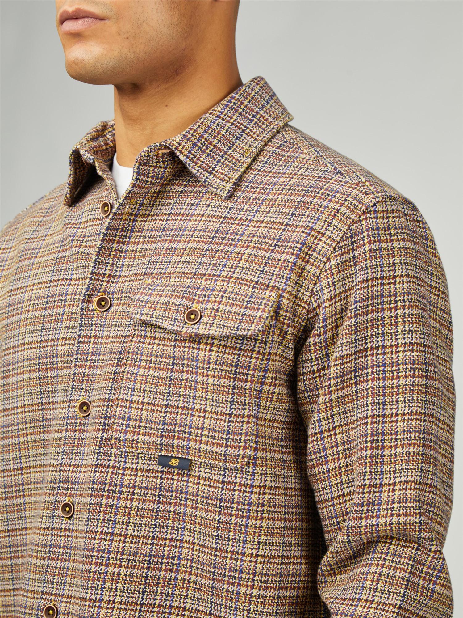 Diffused Plain Overshirt