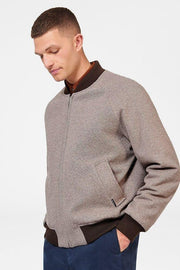 HERITAGE BOMBER JACKET - BROWN