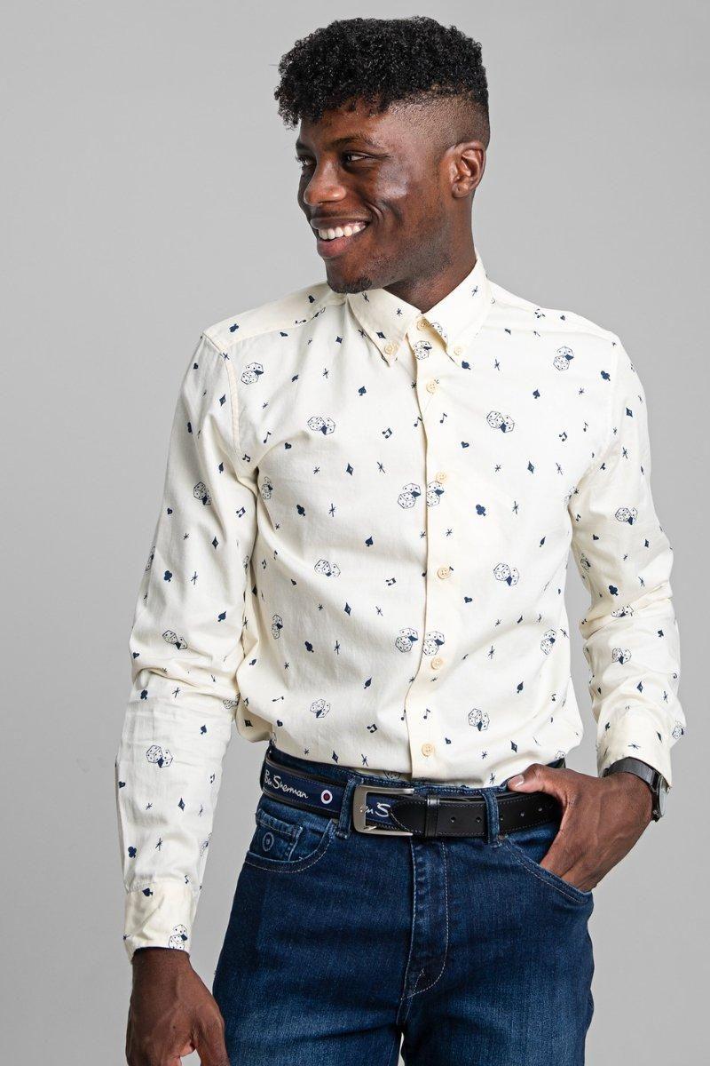 CONVERSATIONAL ICON PRINT SHIRT