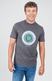 Guitar Lead Target Tee - Charcoal