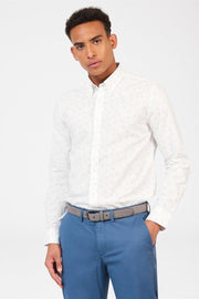 Stipple Print Shirt - Snow White