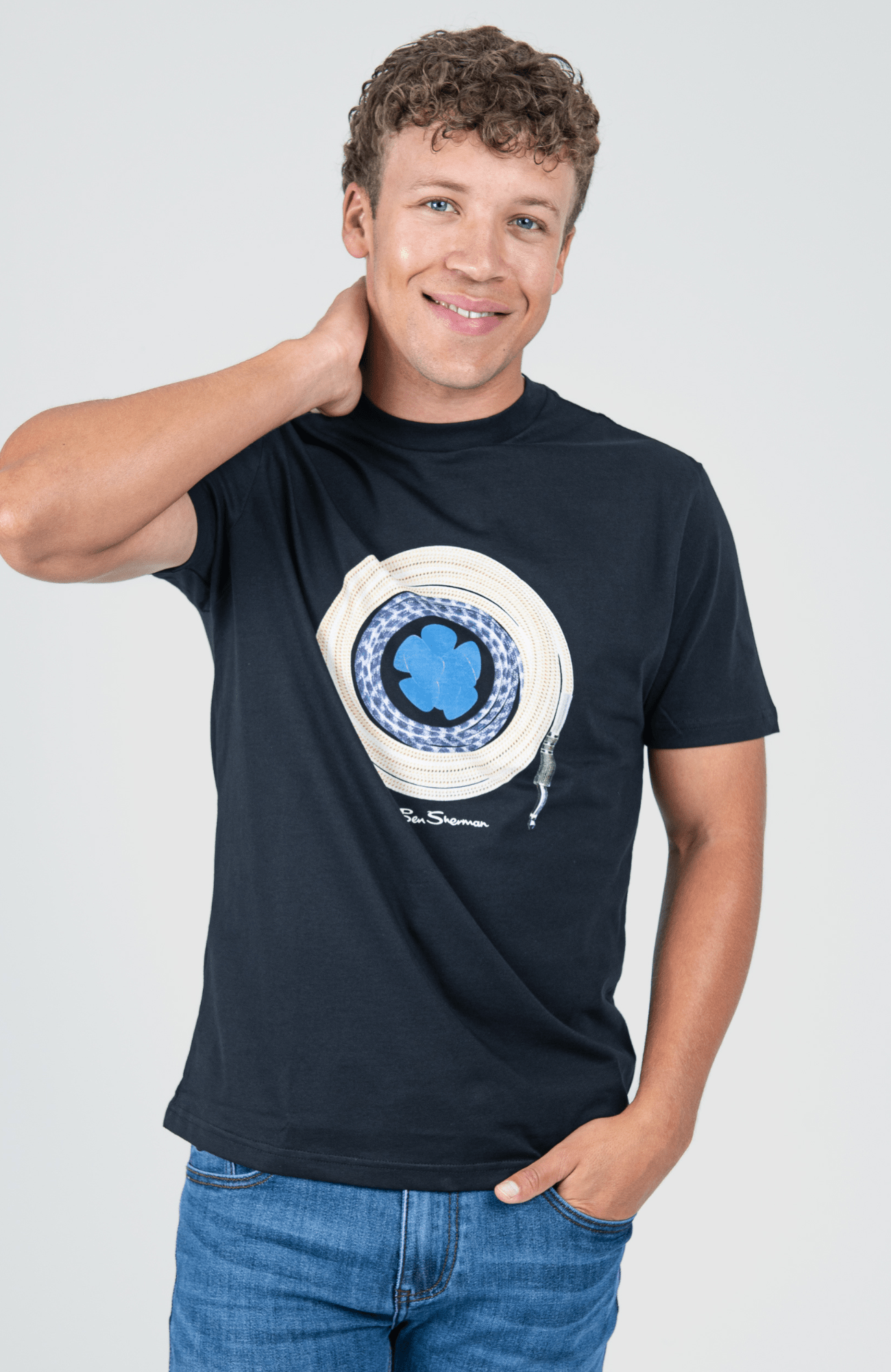 Guitar Lead Target Tee - Black