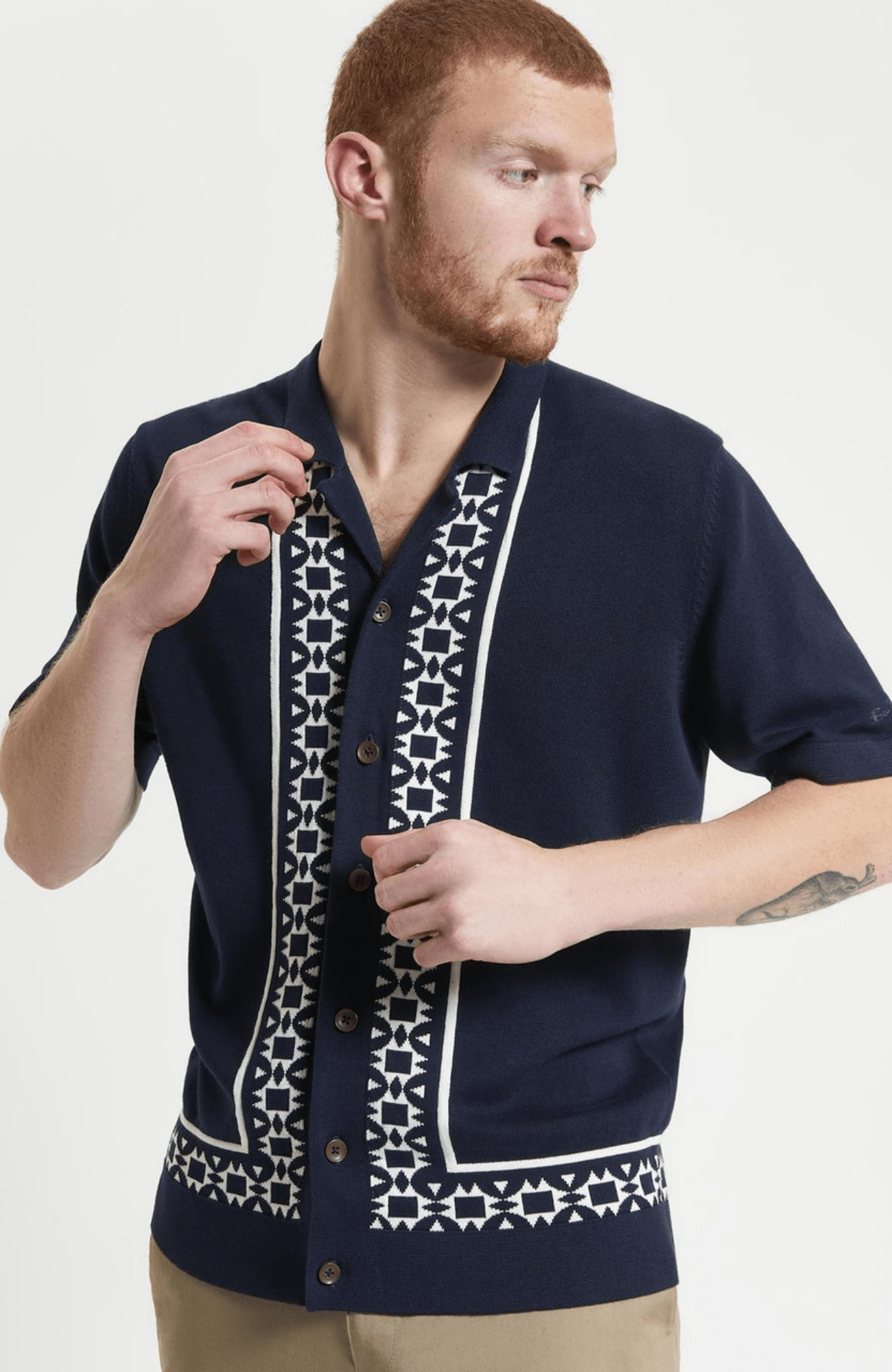 Floral Border Resort Shirt