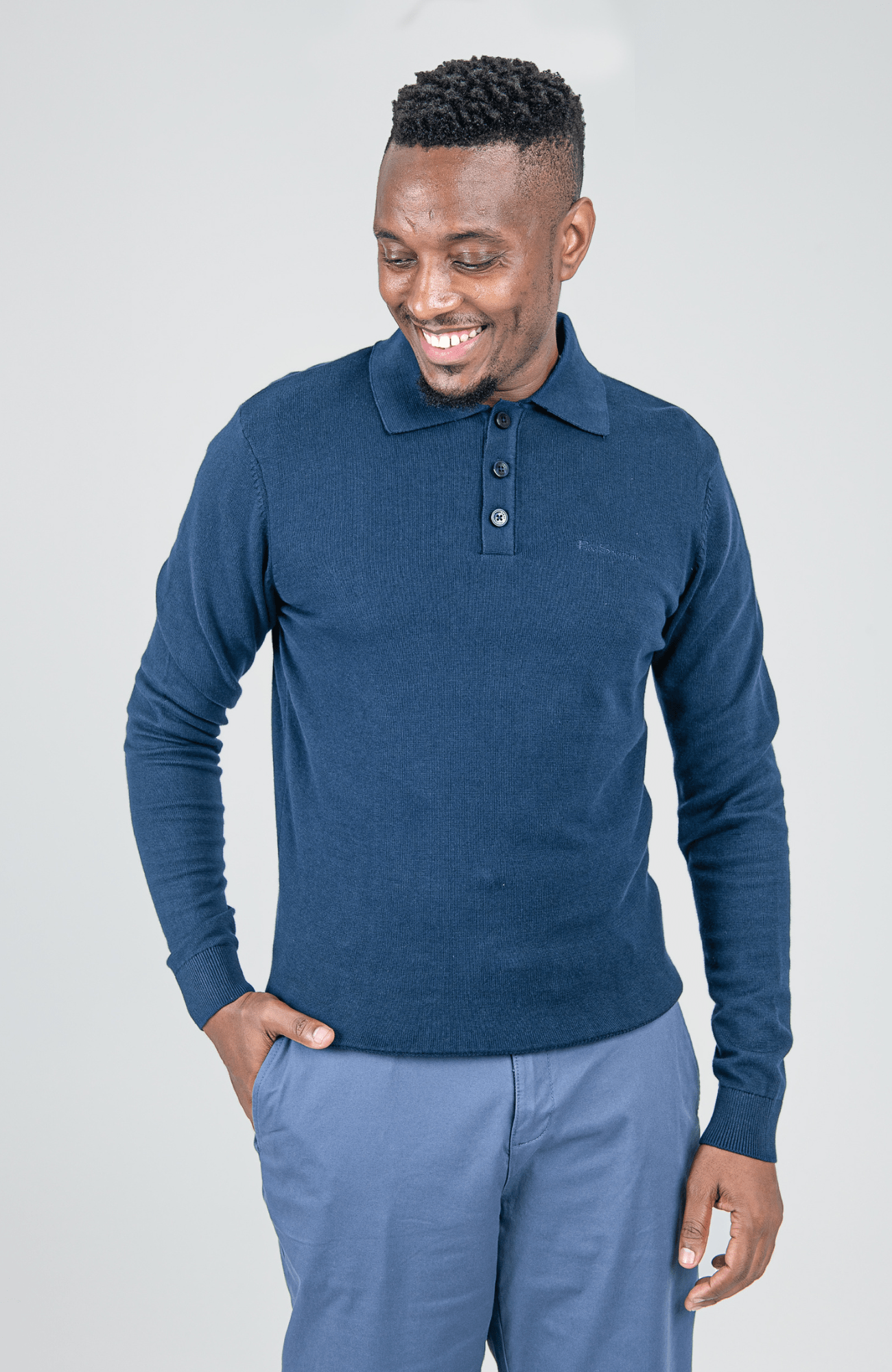 Knit Sportshirt - Navy