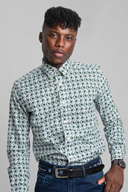 Retro Geo Shirt -  Green