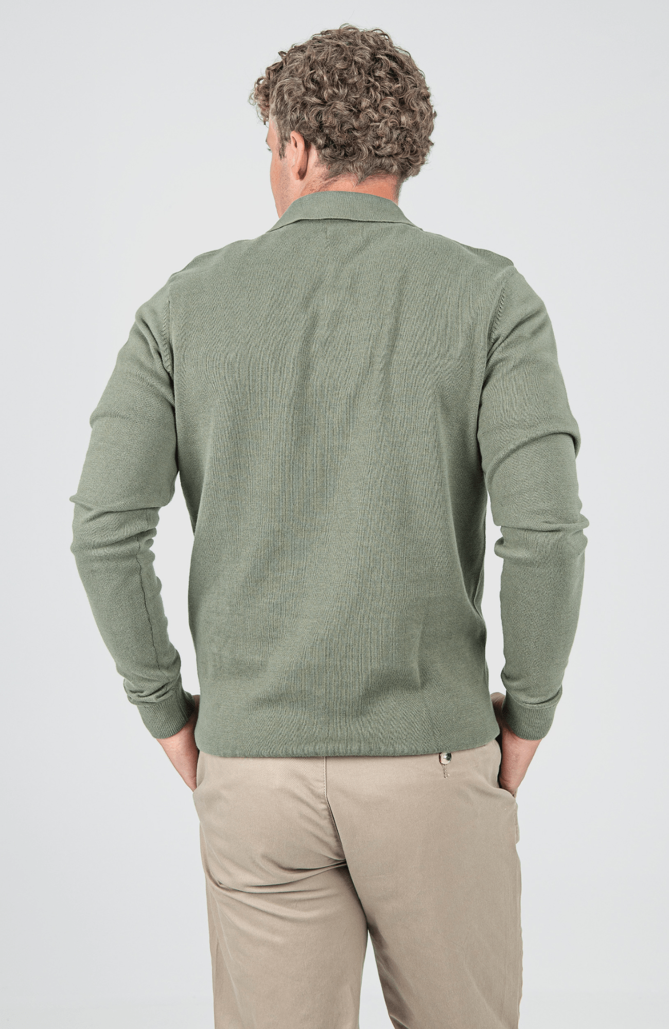 Knit Sportshirt - Olive Night