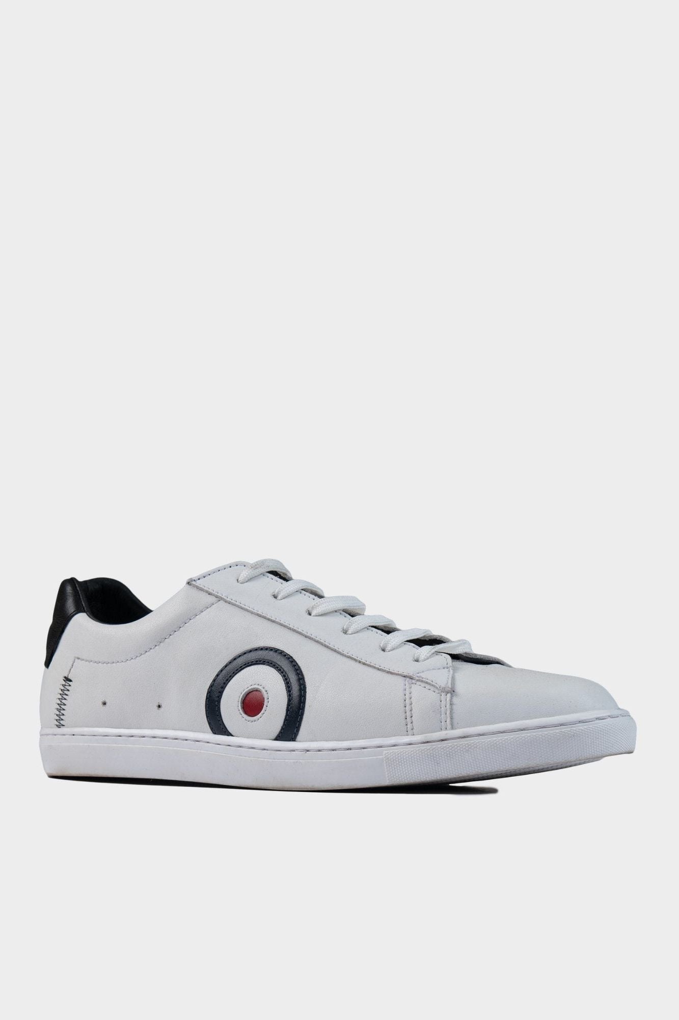 TARGET LEATHER SNEAKER - White