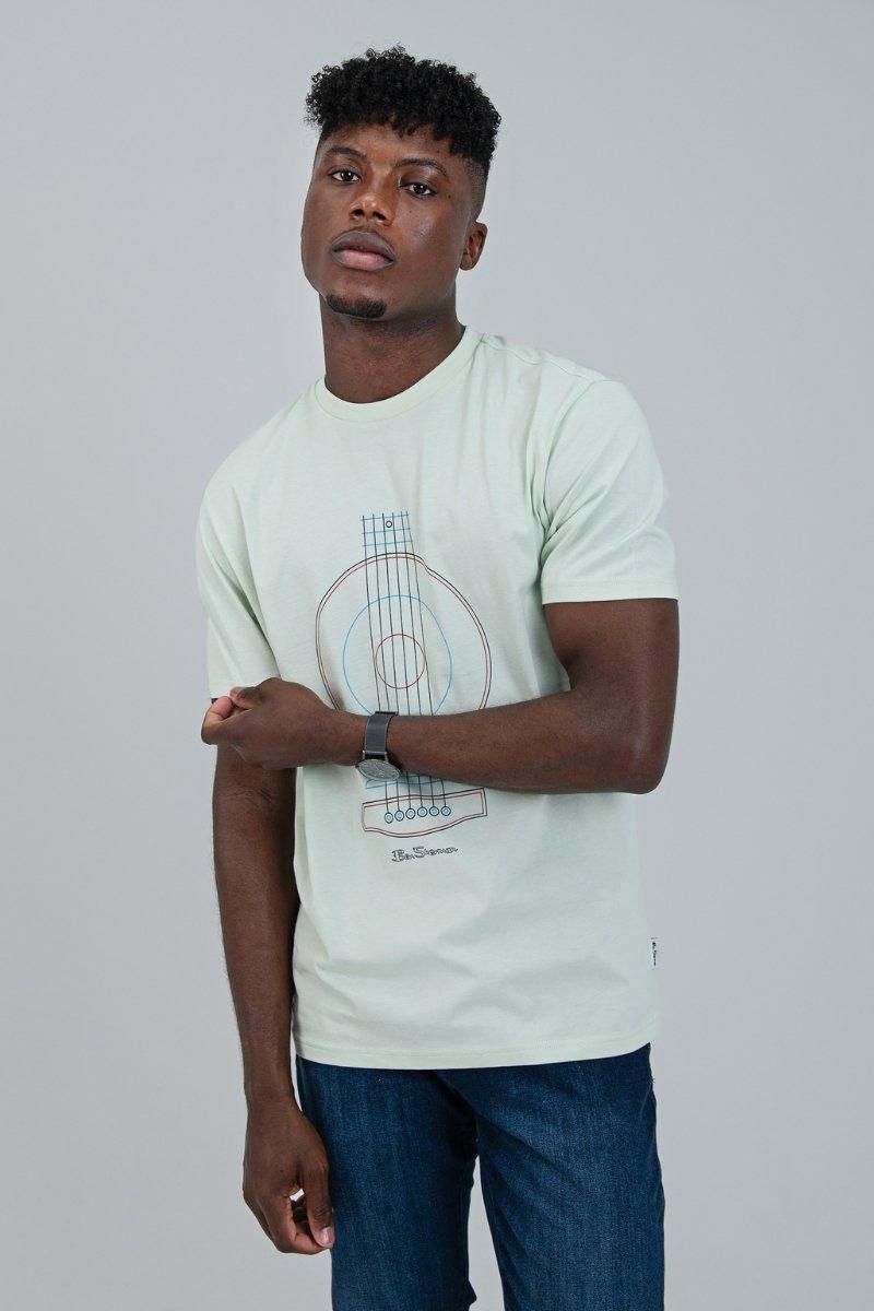 Linear Guitar Tee - Pistachio