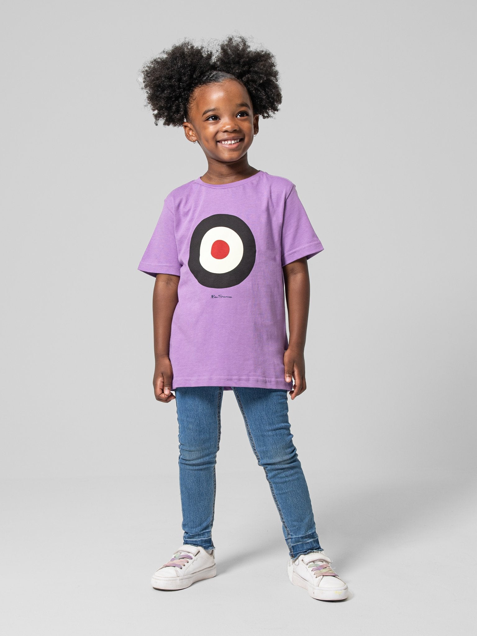 Kids Target Tee - Purple