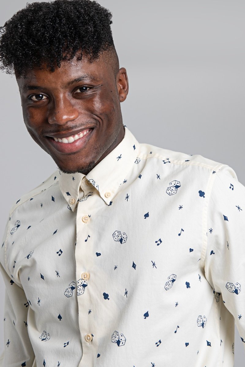 CONVERSATIONAL ICON PRINT SHIRT
