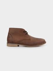 HUNTER LEATHER BOOT - Brown