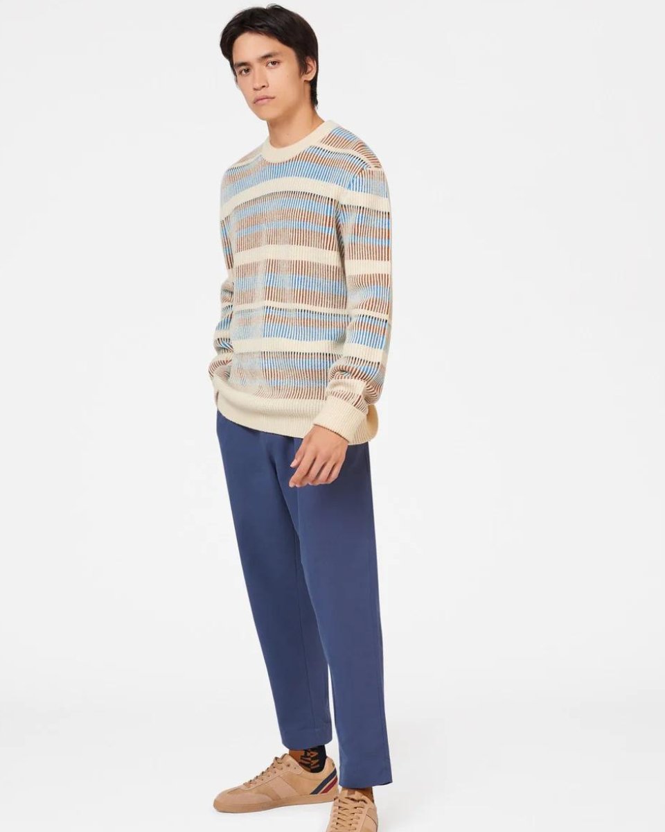 Stripe Crew Knit - Ivory
