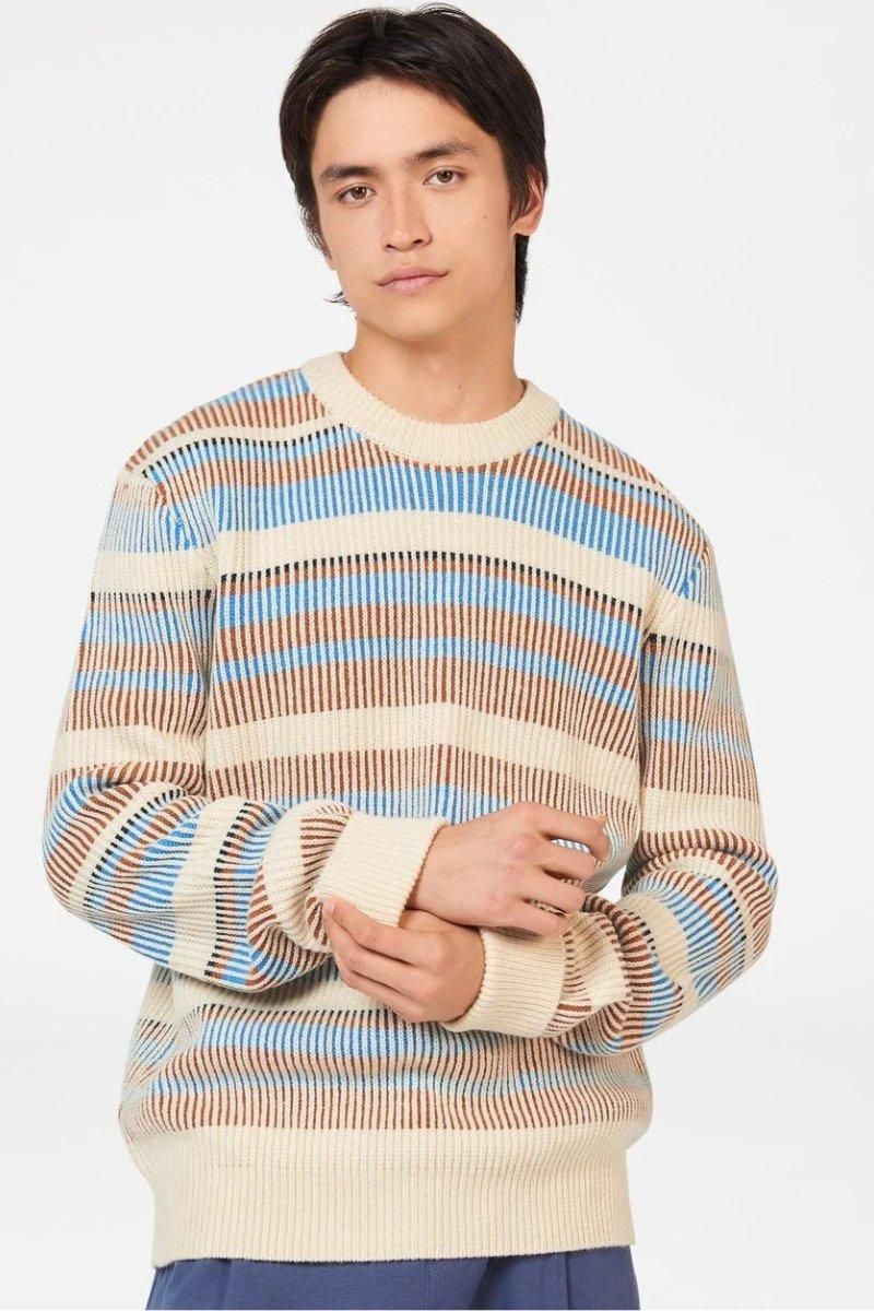 Stripe Crew Knit - Ivory