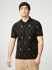 Argyle S/S Polo Knit