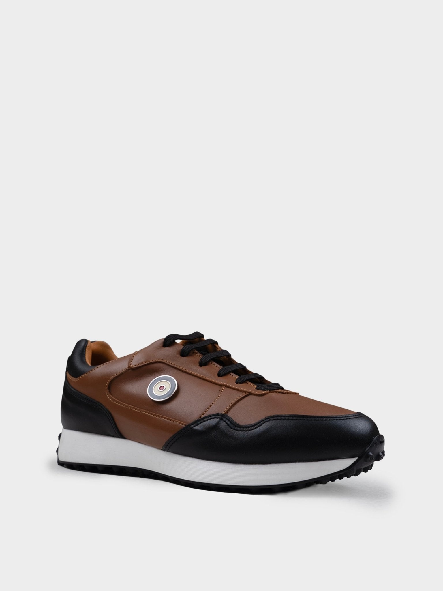 ARTHUR LEATHER SNEAKER - TAN / BLACK