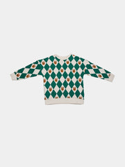 SPORTY BEAR ALL OVER PRINT CREW SWEAT