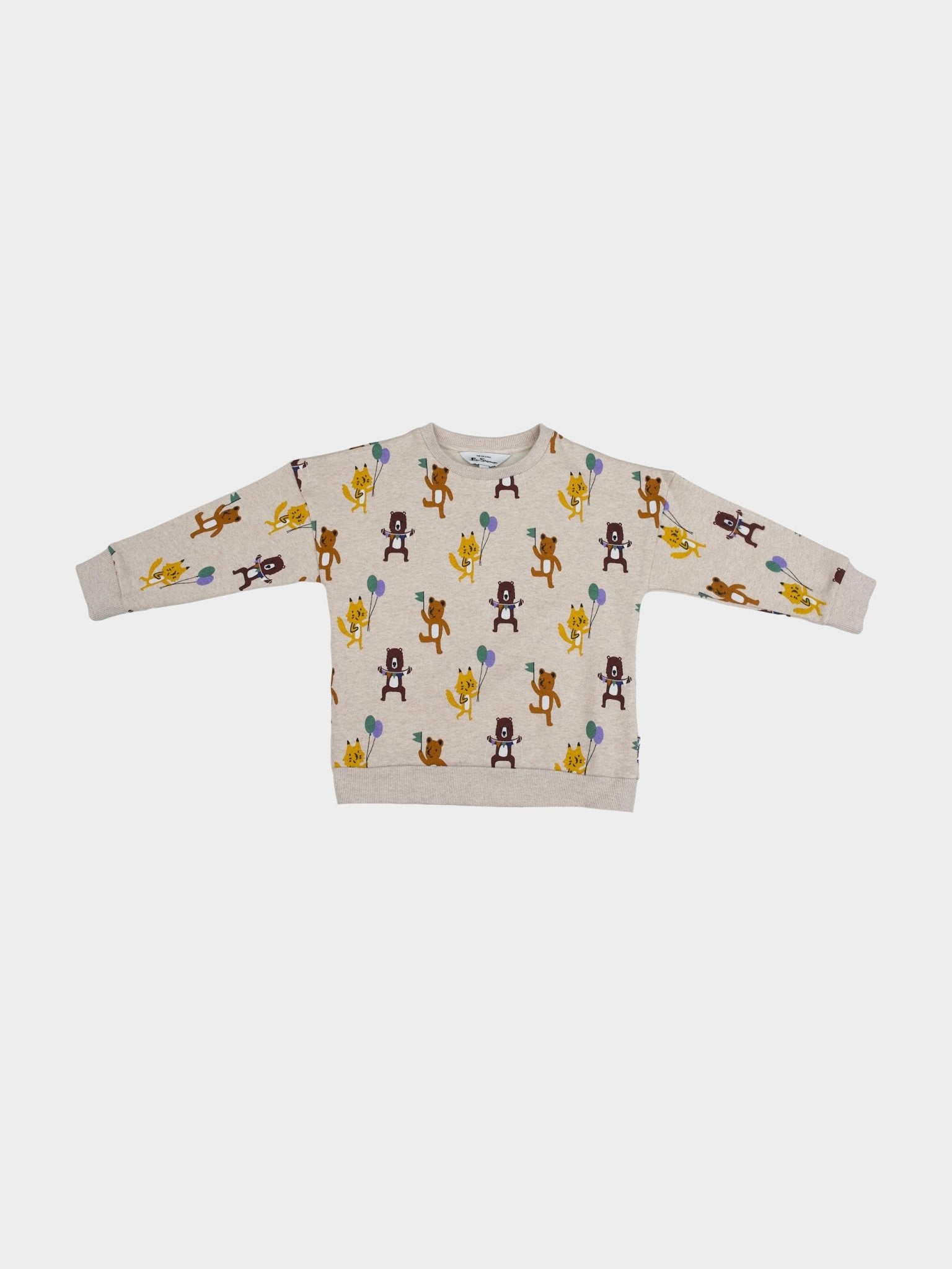KIDS FOREST FRIENDS ALL OVER PRINT CREW SWEAT
