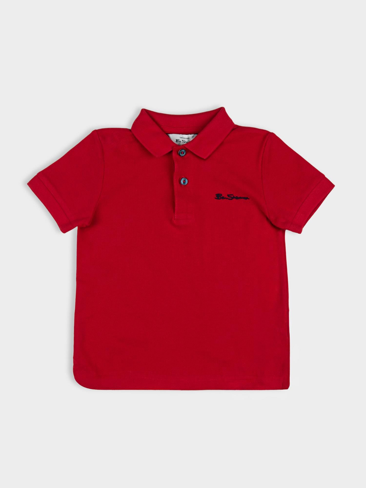 Kids Signature Polo - Red
