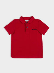 Kids Signature Polo - Red
