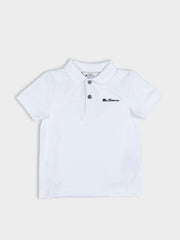 Kids Signature Polo - White