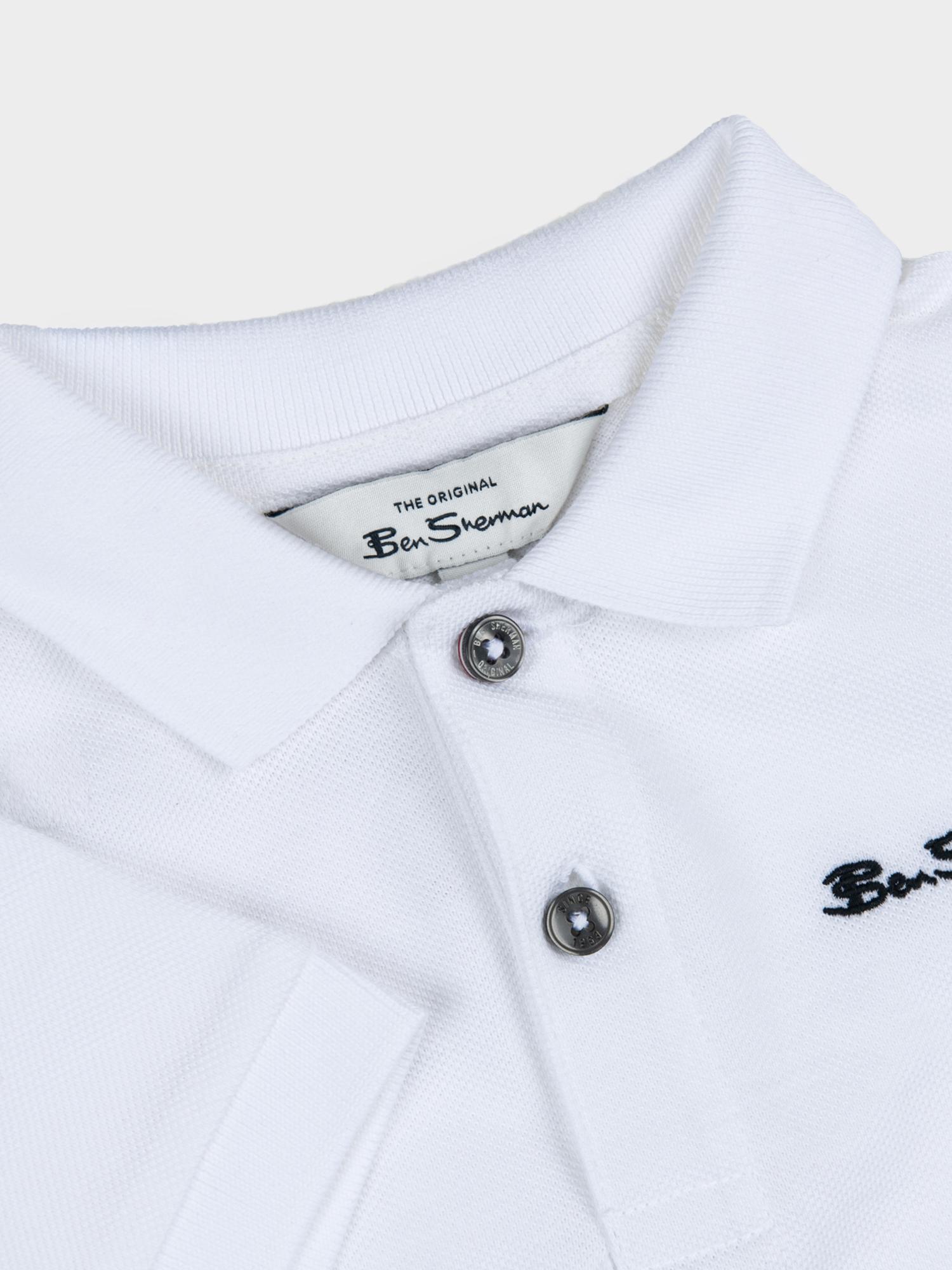 Kids Signature Polo - White