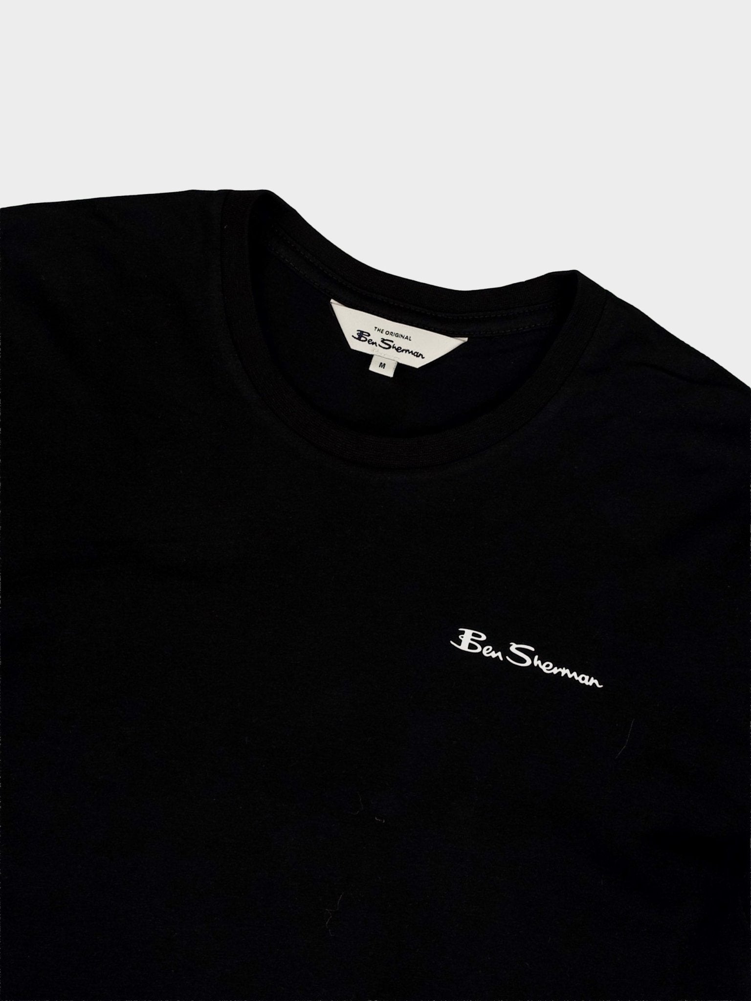 ESSENTIAL CREW NECK LONG SLEEVE T-SHIRT - BLACK