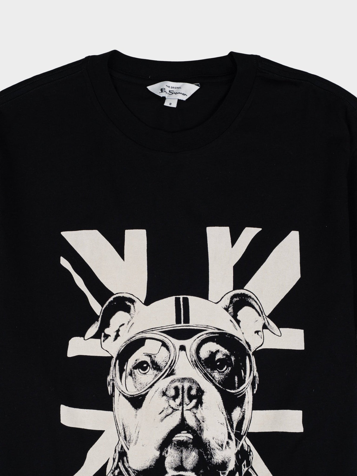 Ben Sherman Bulldog Tee Shirt in Black – image 2 of 2